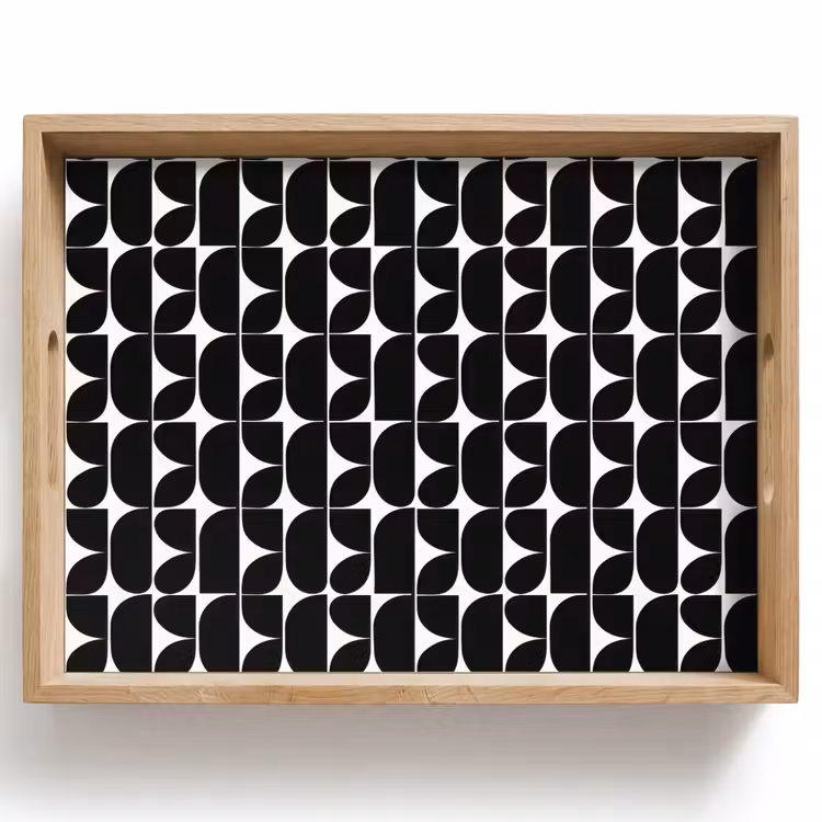 Plateau - Moderne - Géométrique - Noir — 1