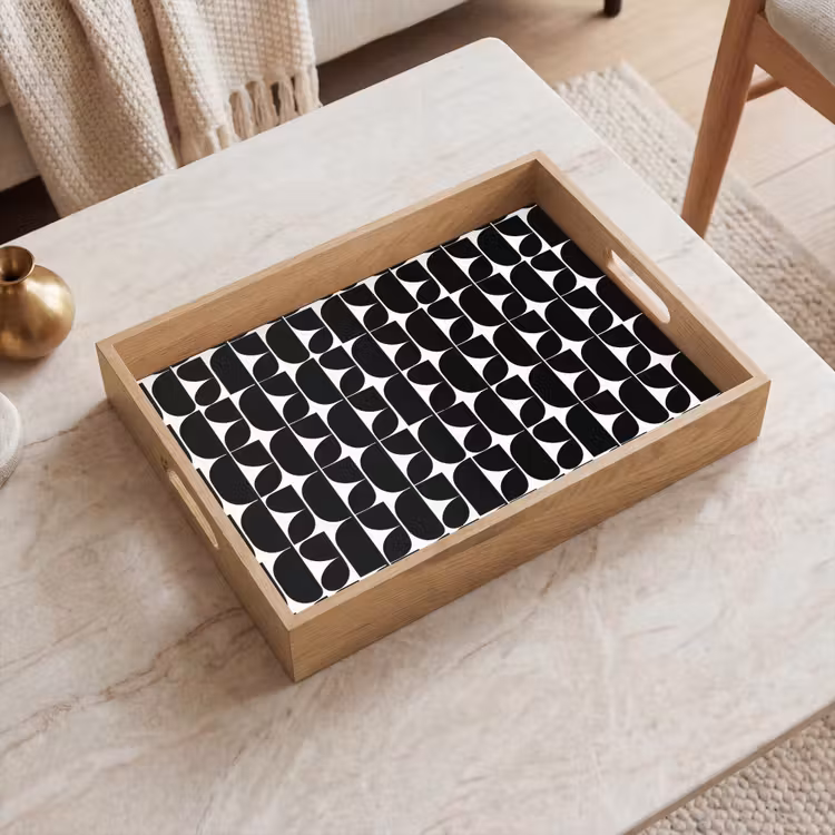 Plateau - Moderne - Géométrique - Noir — 2