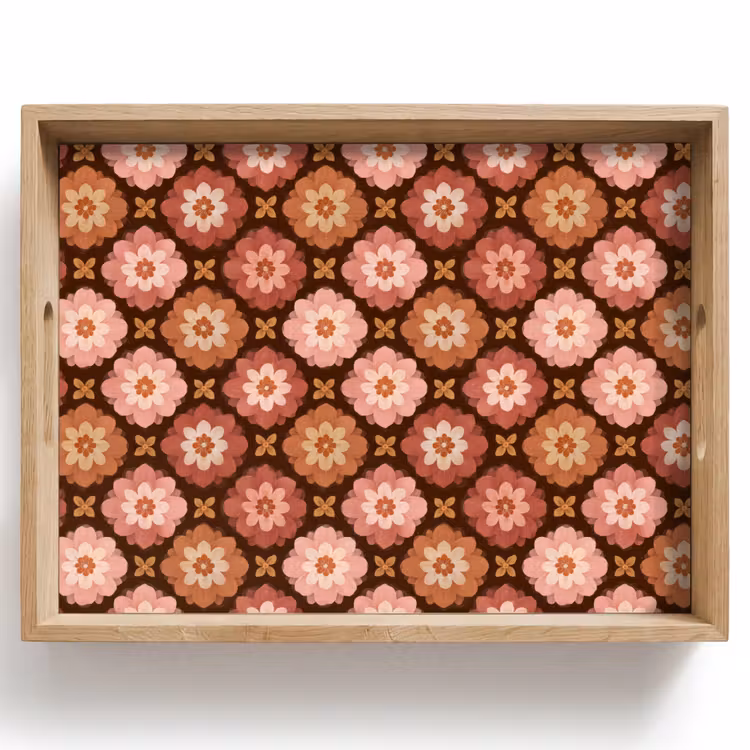 Plateau - Géométrique - Floral - Coloré — 1