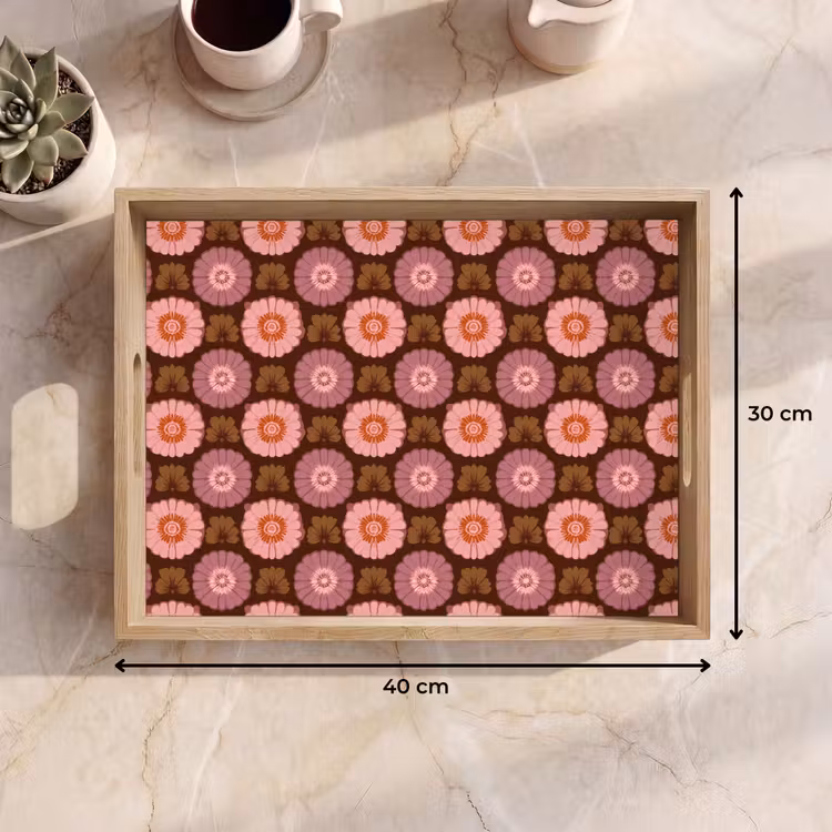 Plateau - Retro - Daisy - Pink — 7