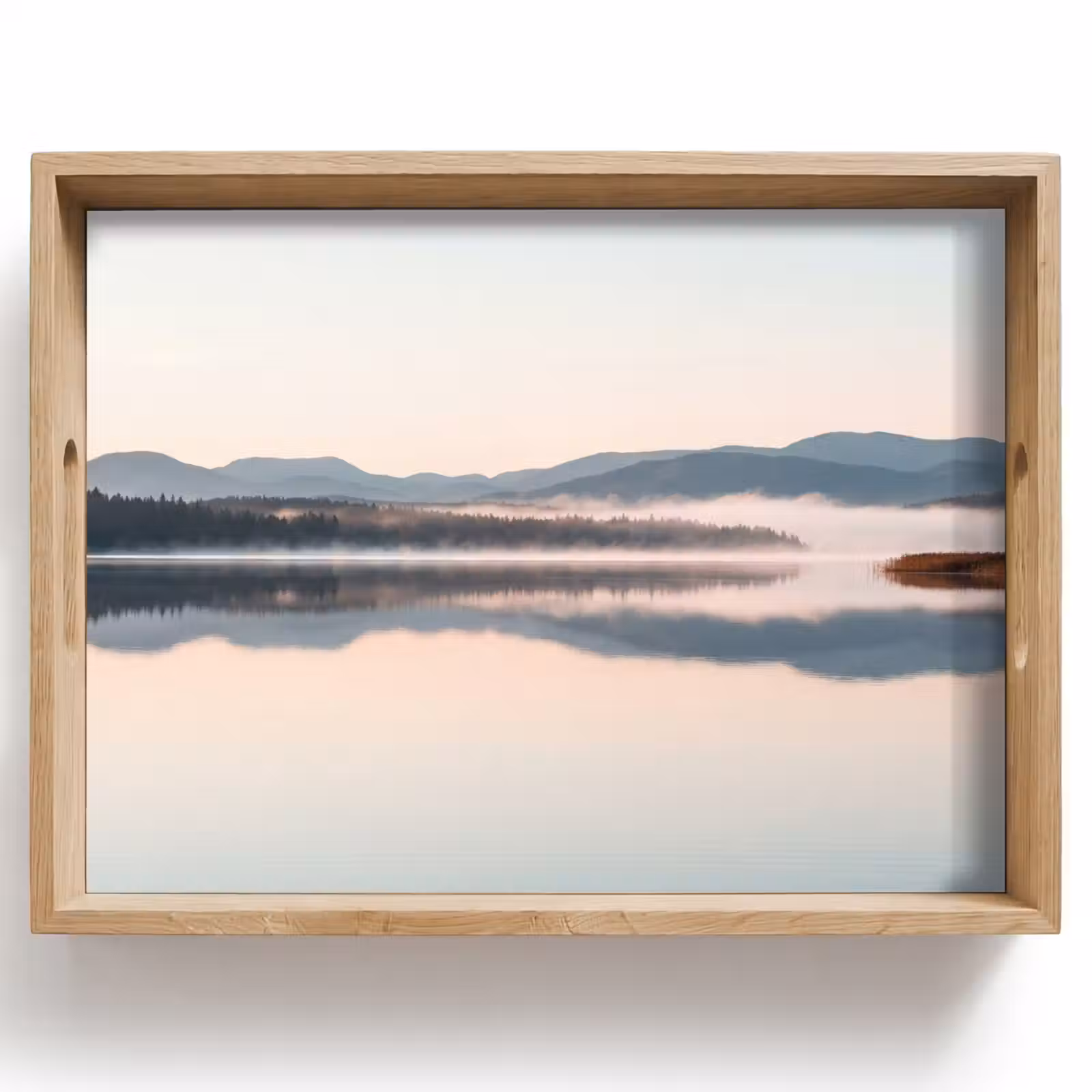Plateau - Eau - Arbres - Couche de brouillard — 1