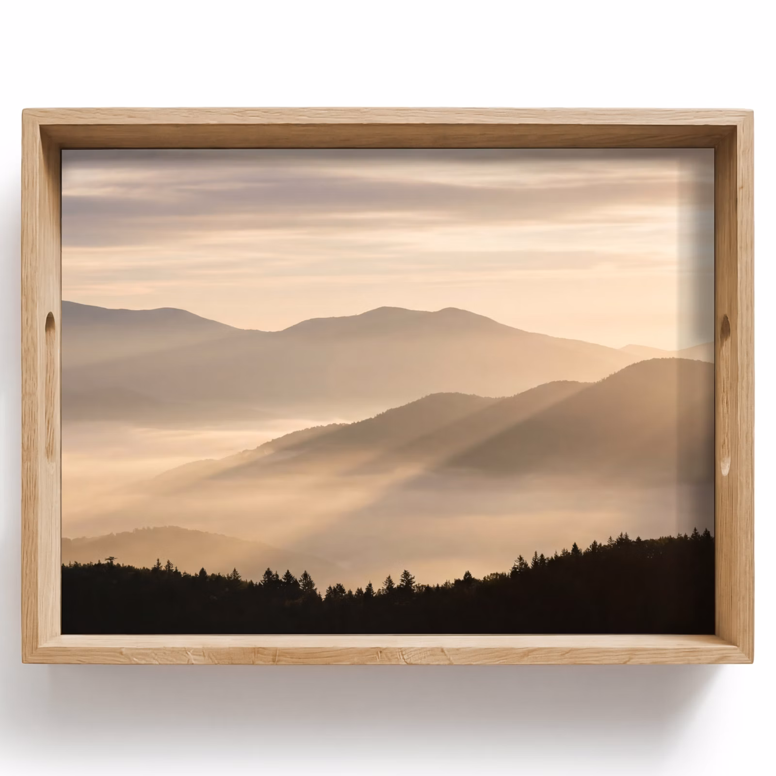 Plateau - Montagnes - Brouillard - Rayons de soleil — 1