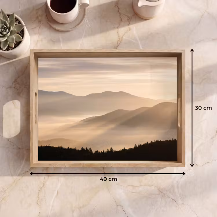 Plateau - Montagnes - Brouillard - Rayons de soleil — 7