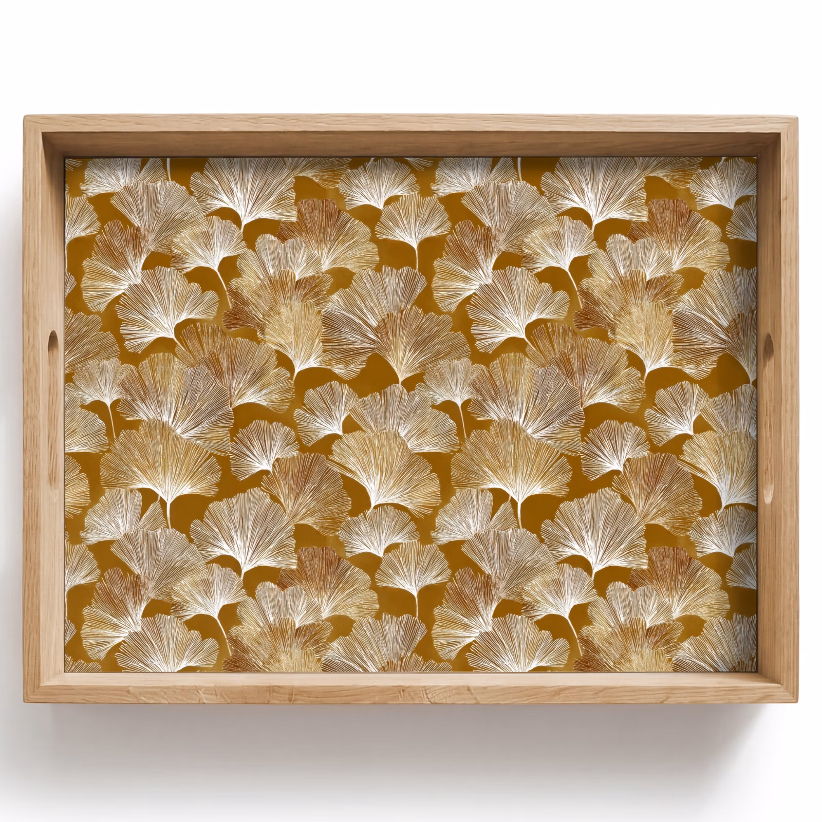 Plateau - Ginkgo - Feuilles - Or — 1