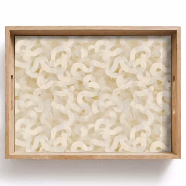 Plateau - Abstrait - Lignes - Beige — 1