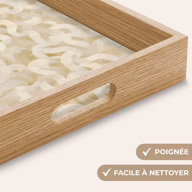 Plateau - Abstrait - Lignes - Beige — 8