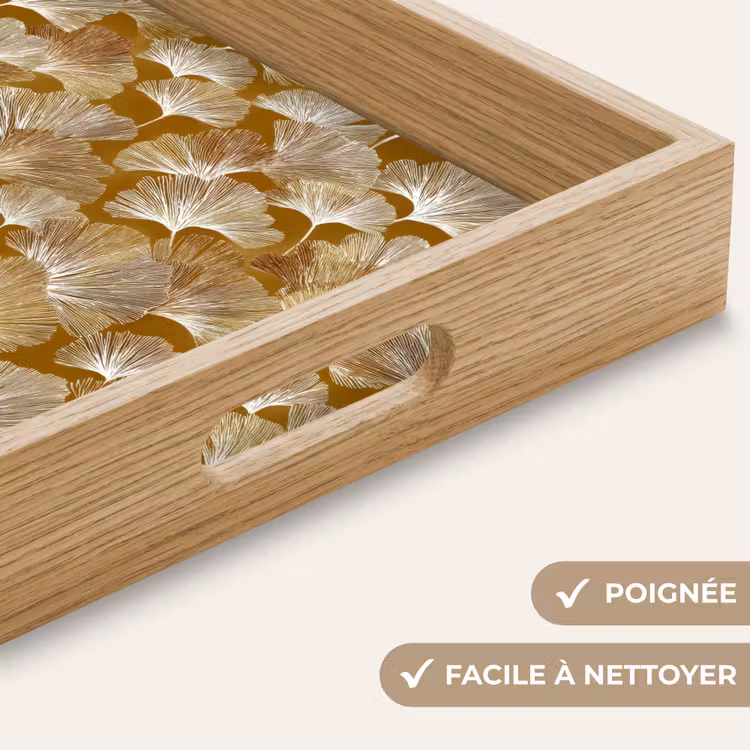 Plateau - Ginkgo - Feuilles - Or — 8