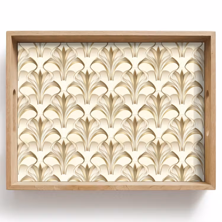 Plateau - Ornement - Baroque - Or — 1