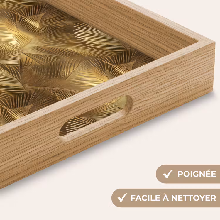 Plateau - Palmier - Eventail - Or — 8