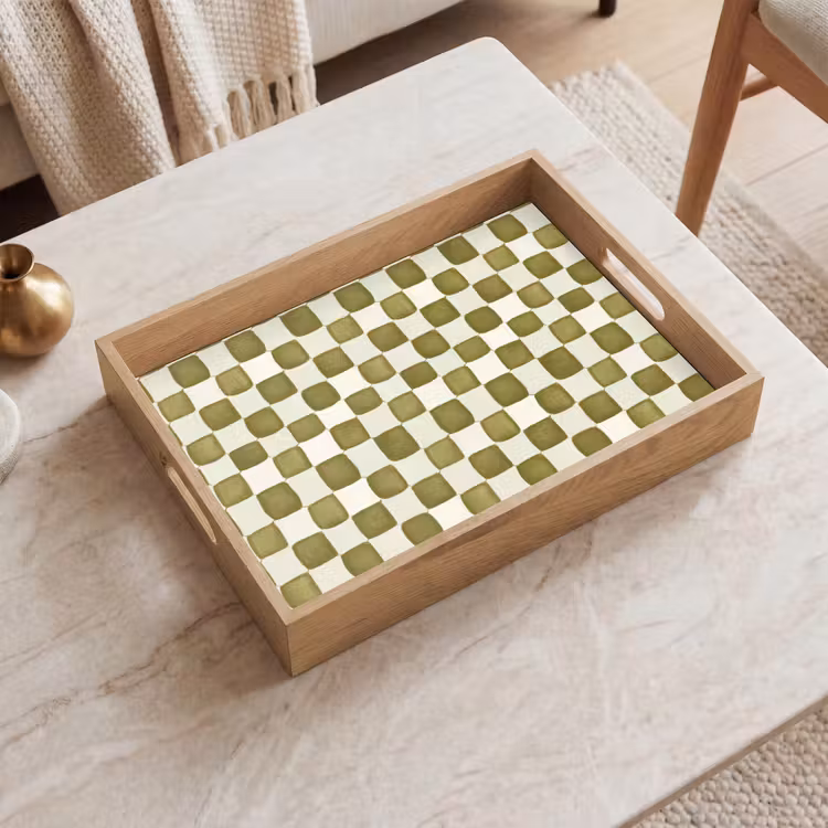 Plateau - Échecs - Motif - Vert — 2
