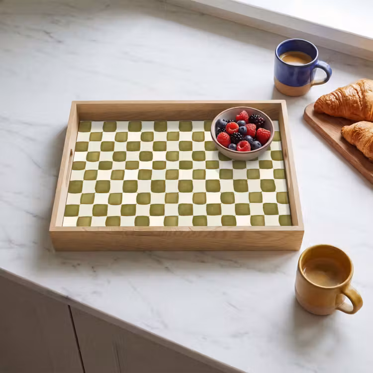 Plateau - Échecs - Motif - Vert — 3