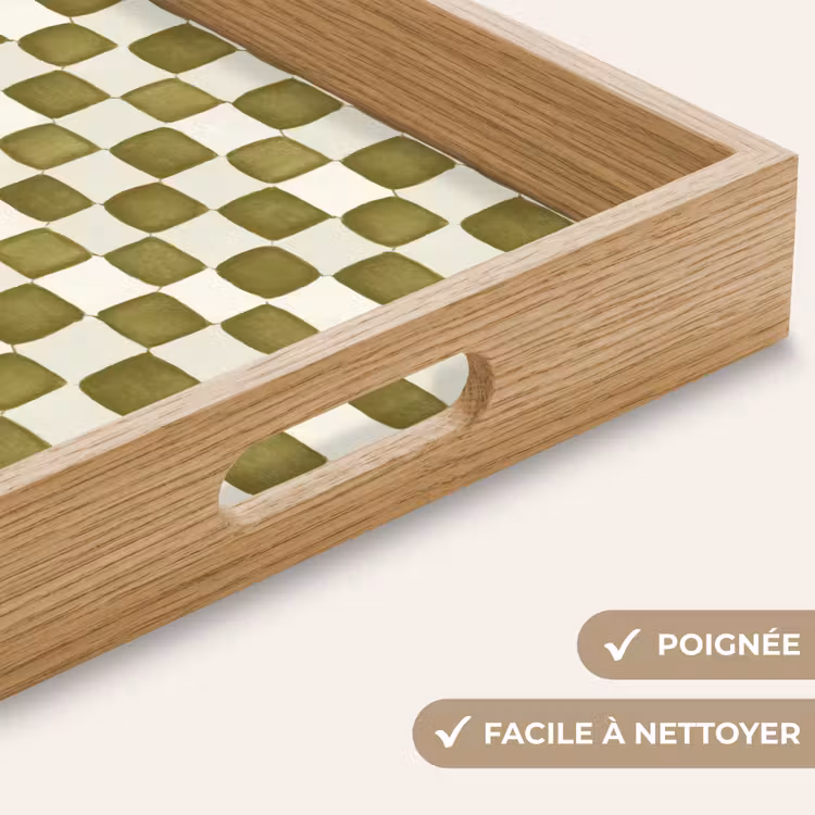 Plateau - Échecs - Motif - Vert — 8
