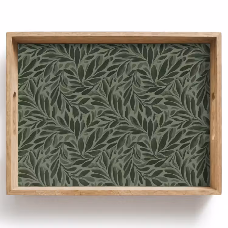 Plateau - Feuilles - Bio - Vertes — 1
