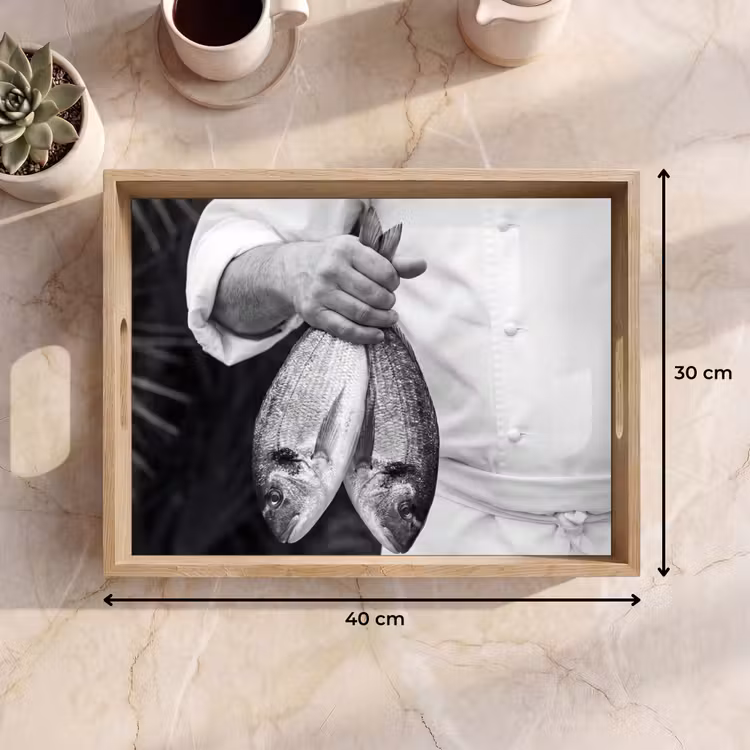 Plateau - Pêche - Chef - Noir - Blanc — 7