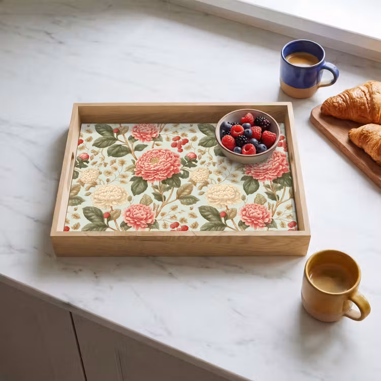 Plateau - Classique - Botanique - Multicolore — 3
