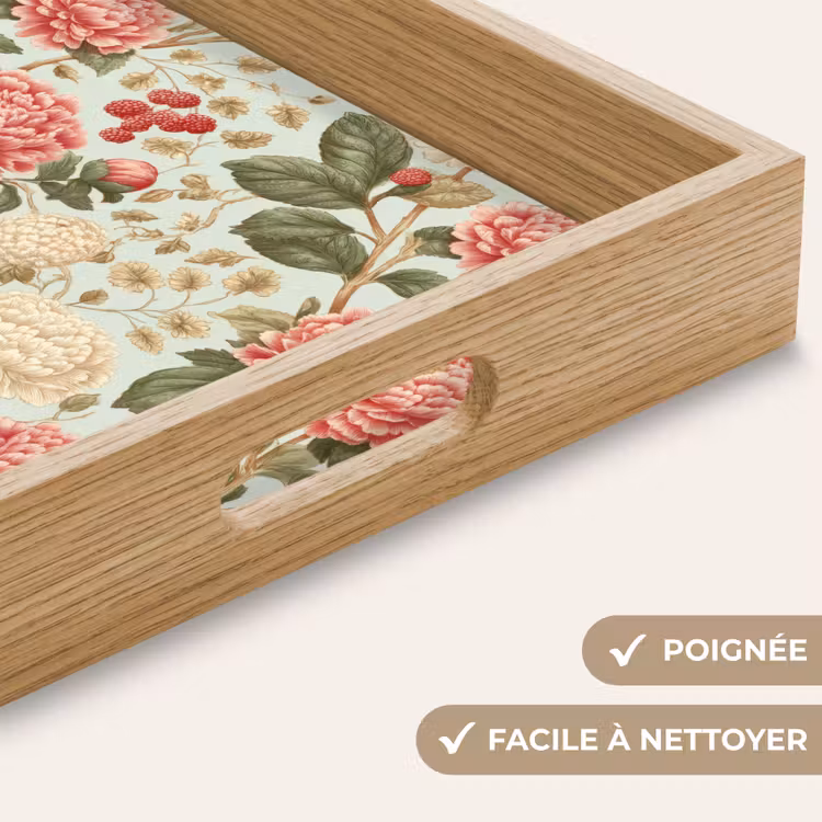 Plateau - Classique - Botanique - Multicolore — 8