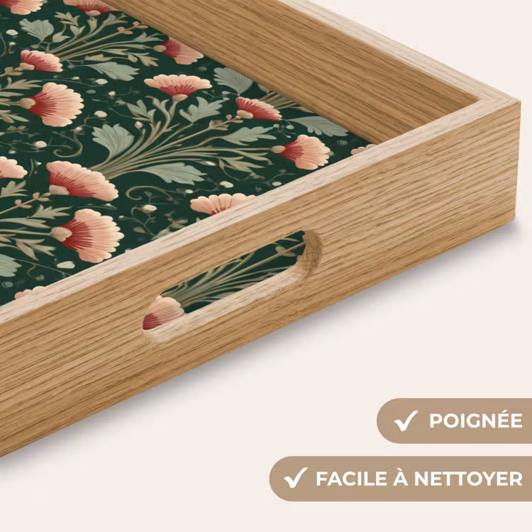 Plateau - Motif - Botanique - Coloré — 8