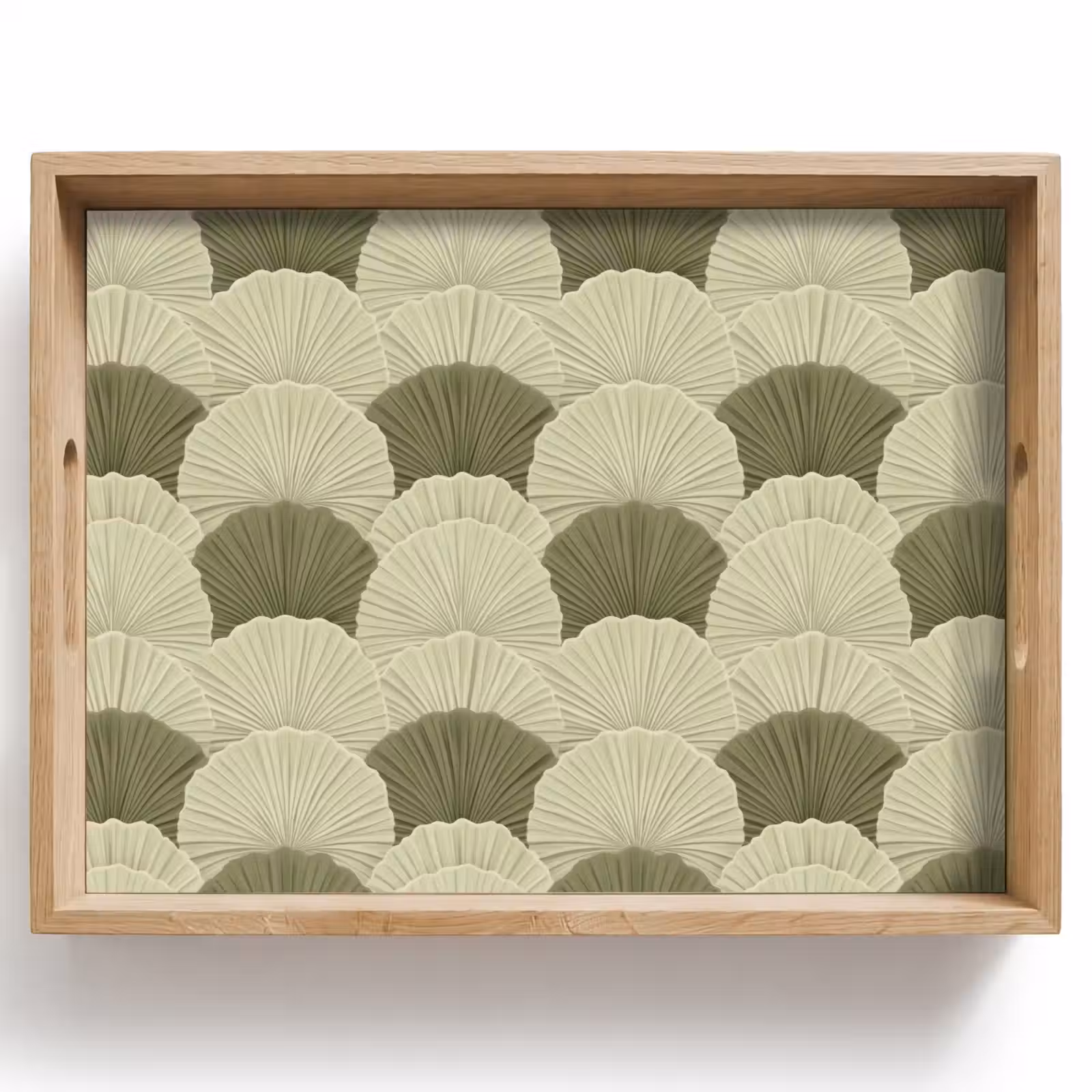 Plateau - Feuilles - Texture - Vert — 1