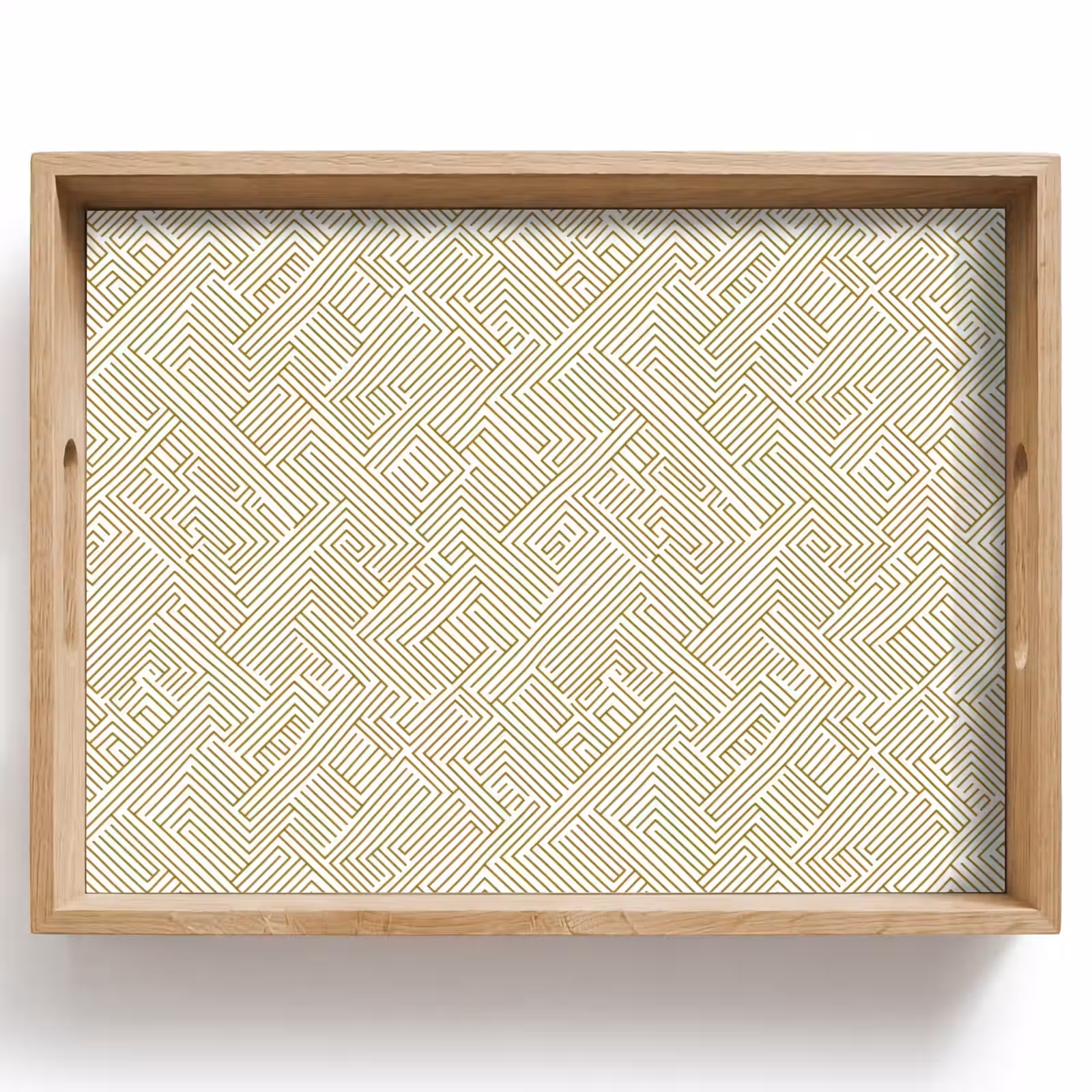 Plateau - Géométrique - Lignes - Vert — 1