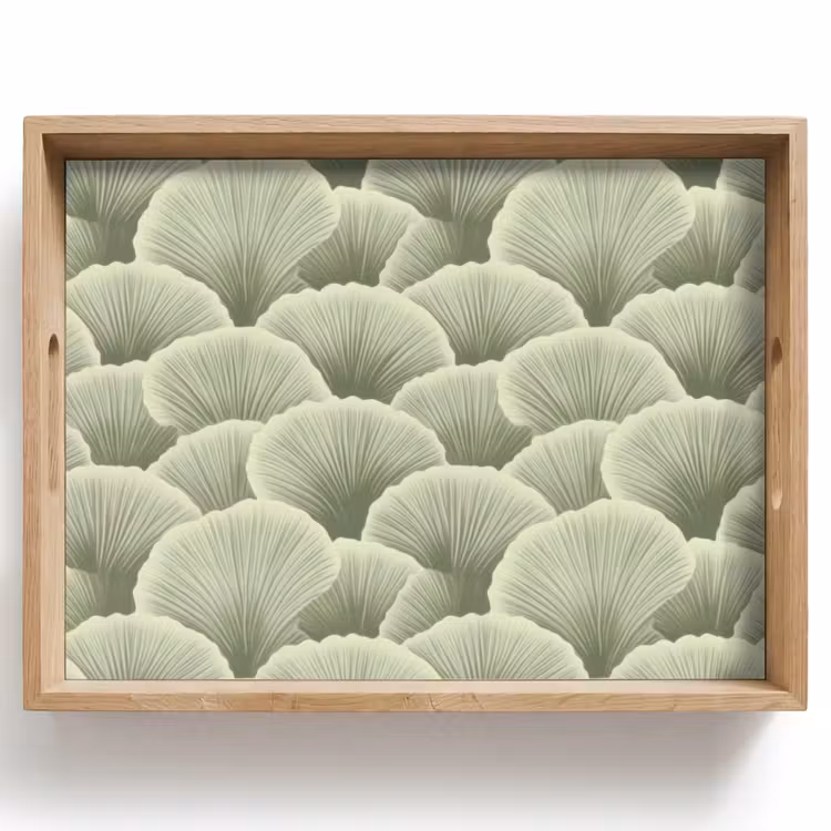 Plateau - Eventail - Feuille - Vert — 1