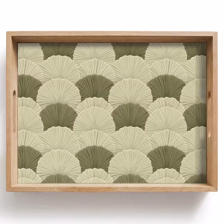 Plateau - Feuilles - Texture - Vert — 1