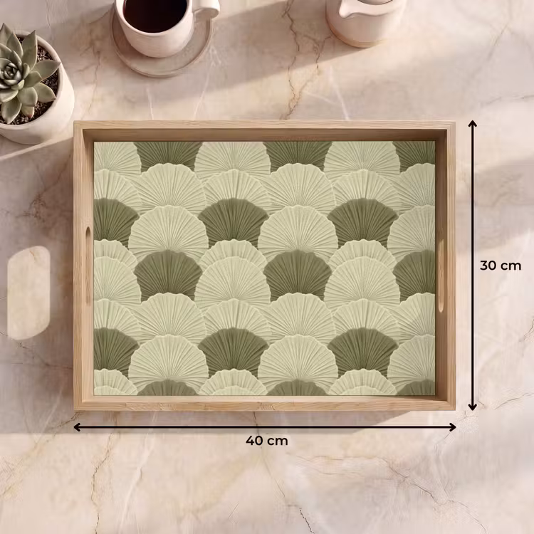 Plateau - Feuilles - Texture - Vert — 7