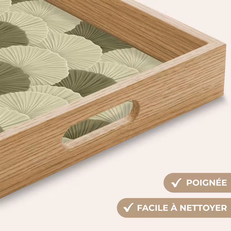 Plateau - Feuilles - Texture - Vert — 8