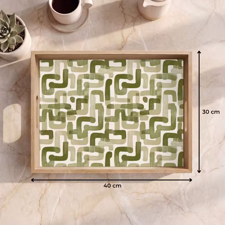 Plateau - Moderne - Graphique - Vert — 7