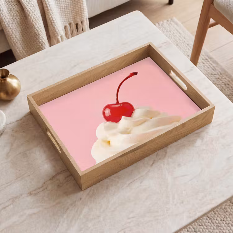 Plateau - Cerise - Crème fouettée - Rose — 2