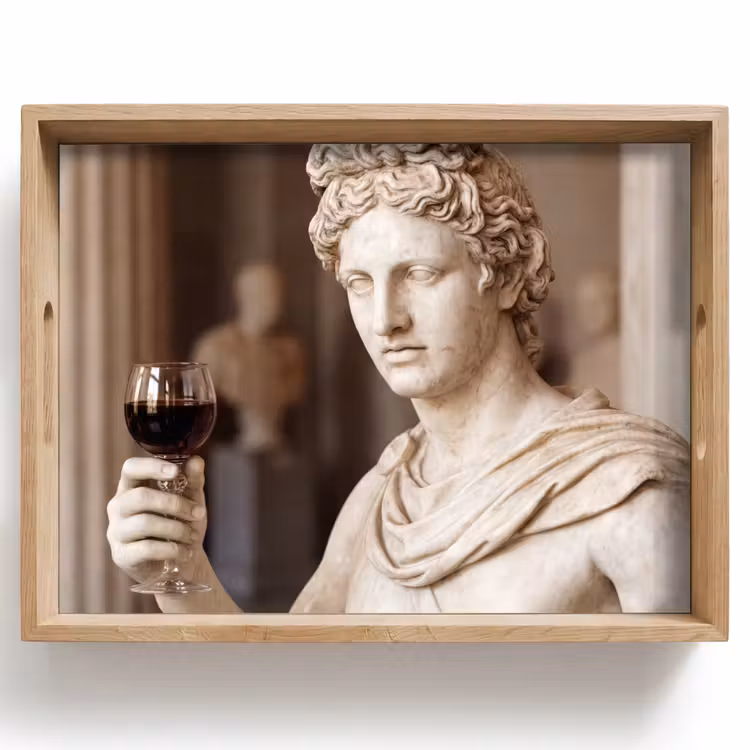 Plateau - Classique - Marbre - Vin — 1