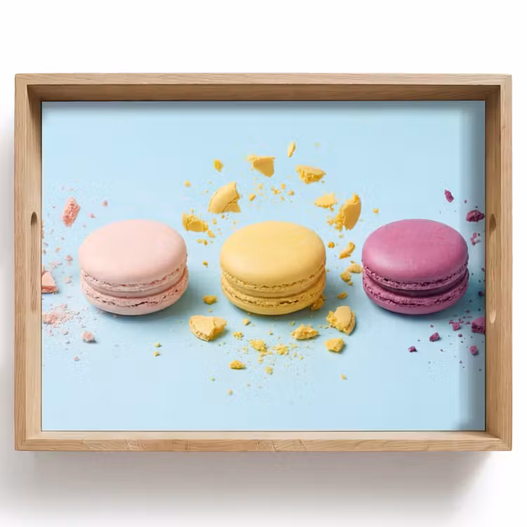 Plateau - Macarons - Colorés - Pastel — 1