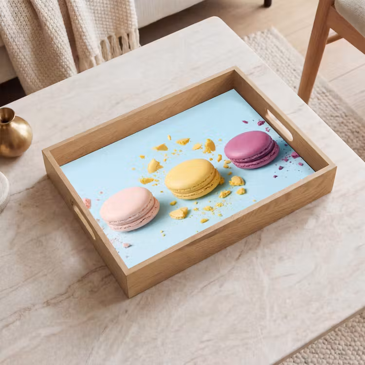 Plateau - Macarons - Colorés - Pastel — 2
