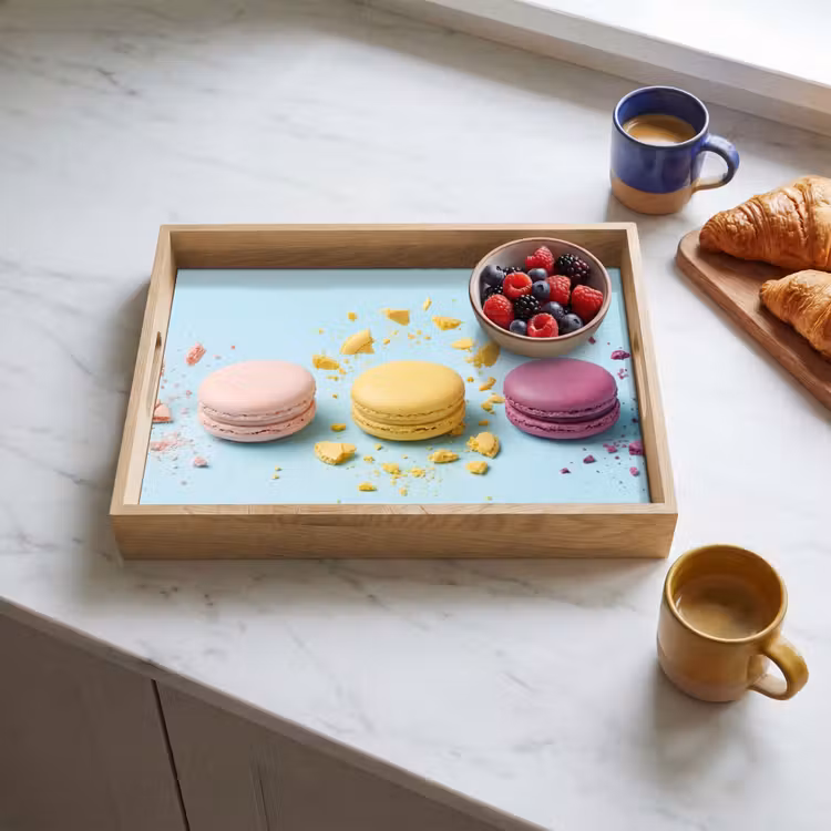 Plateau - Macarons - Colorés - Pastel — 3
