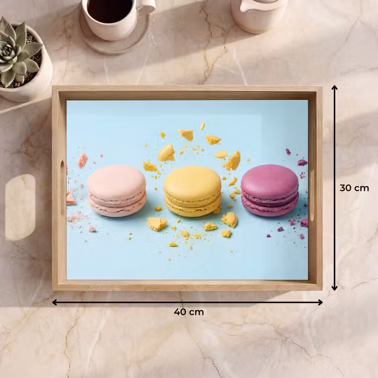 Plateau - Macarons - Colorés - Pastel — 7