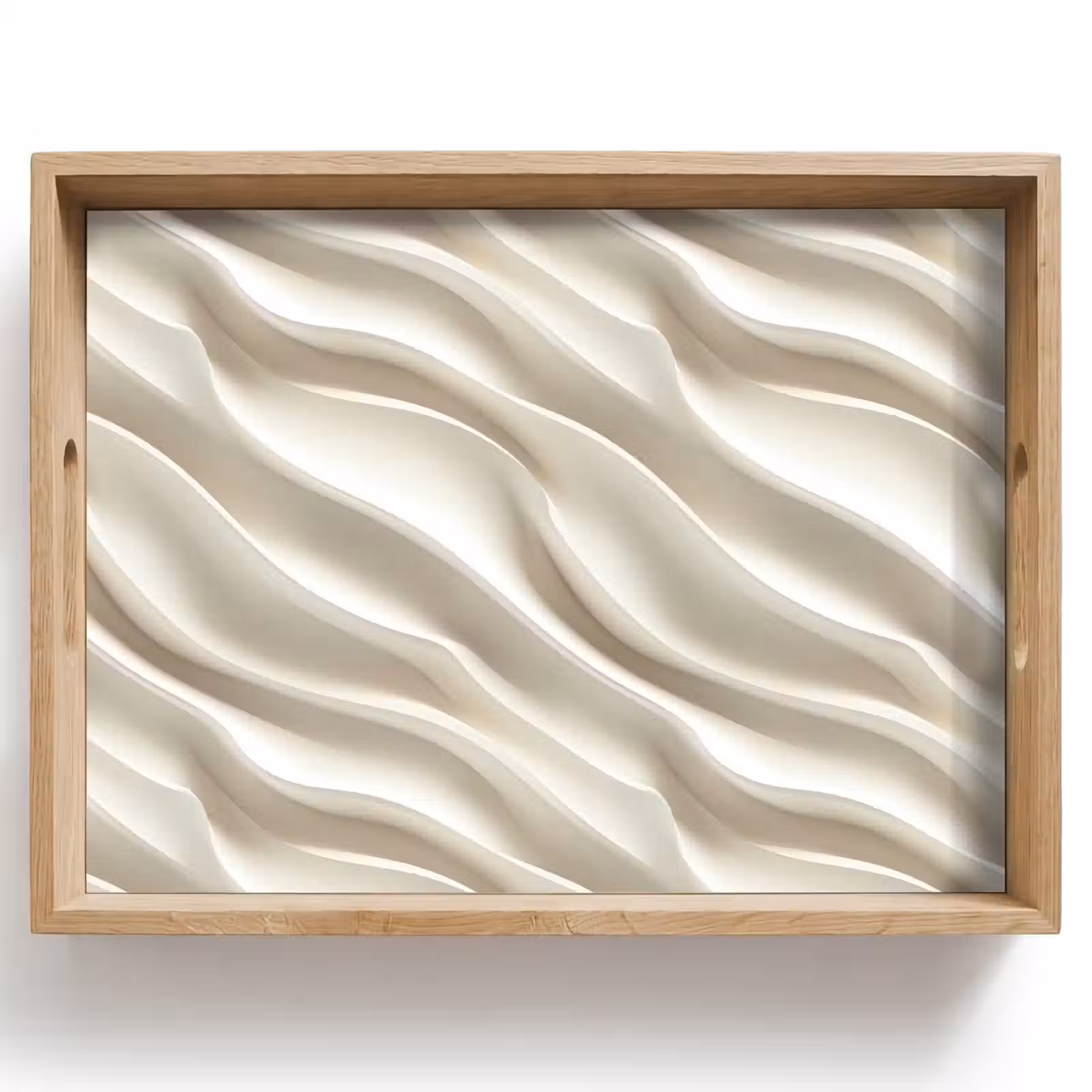 Plateau - Diagonal - Vagues - Crème — 1