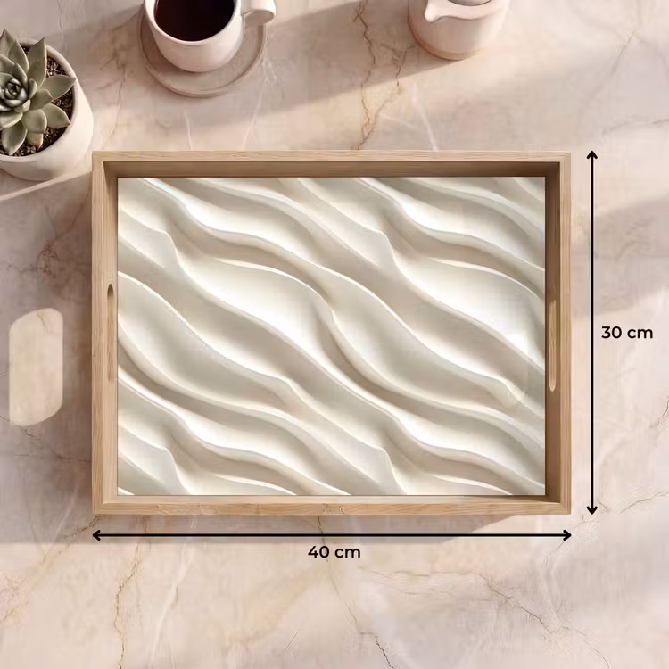 Plateau - Diagonal - Vagues - Crème — 7