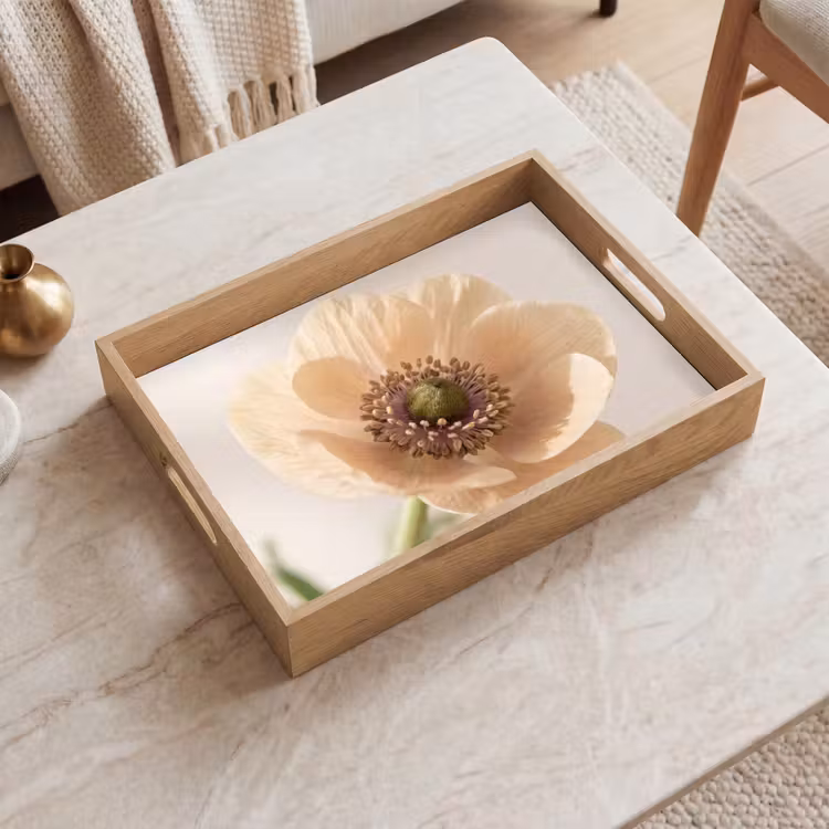 Plateau - Fleur - Minimaliste - Vert — 2