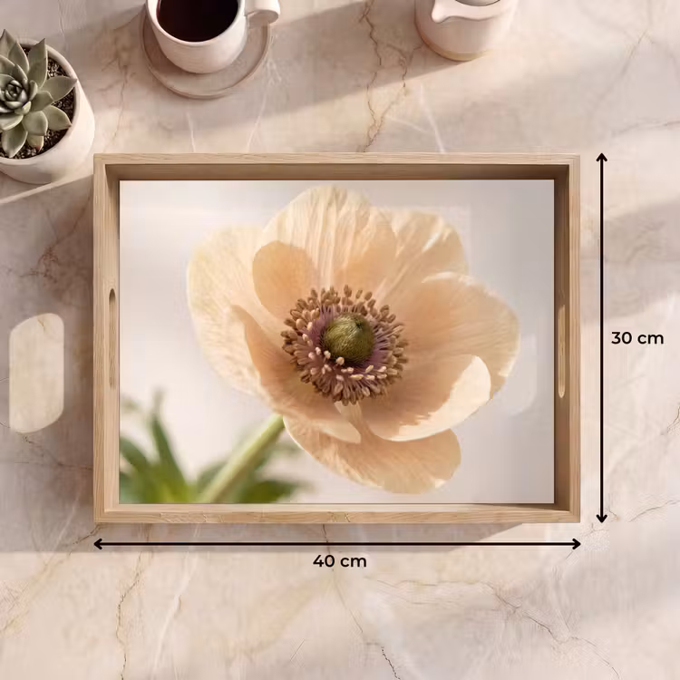 Plateau - Fleur - Minimaliste - Vert — 7