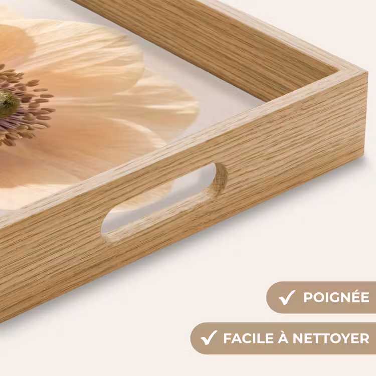 Plateau - Fleur - Minimaliste - Vert — 8