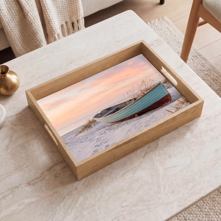 Plateau - Rustique - Bateau à rames - Plage de sable — 2