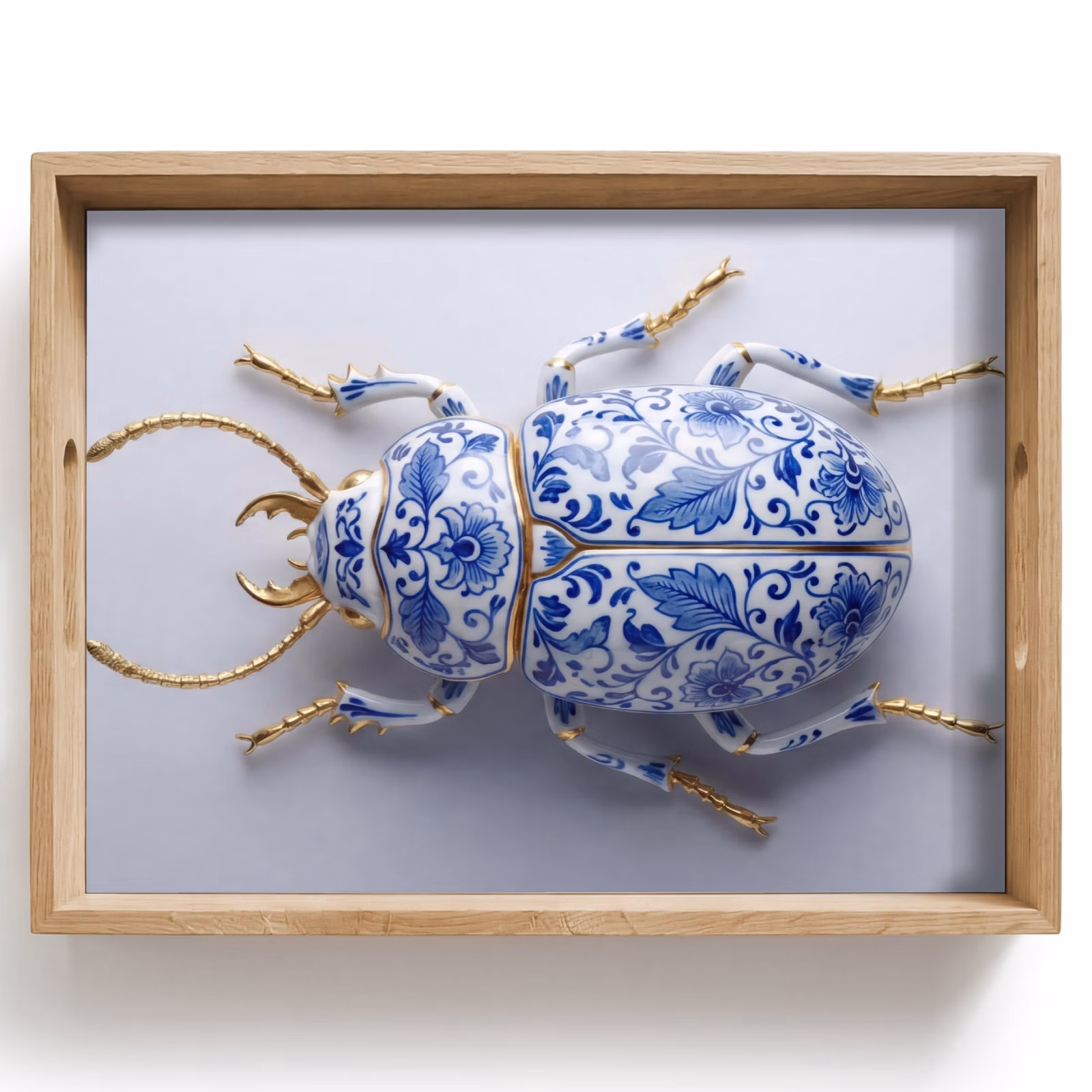 Plateau - Coccinelle - Delfts - Bleu - Or — 1