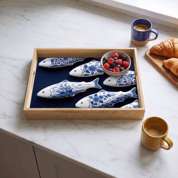 Plateau - Poisson - Delftware - Céramique — 3