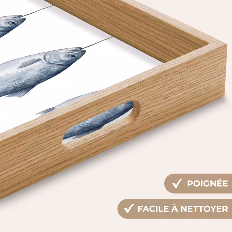 Plateau - Poisson - Illustration - Bleu de Delft — 8