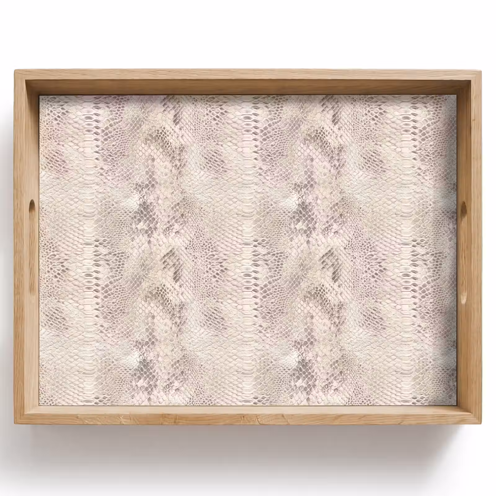 Plateau - Serpent - Motif - Beige — 1