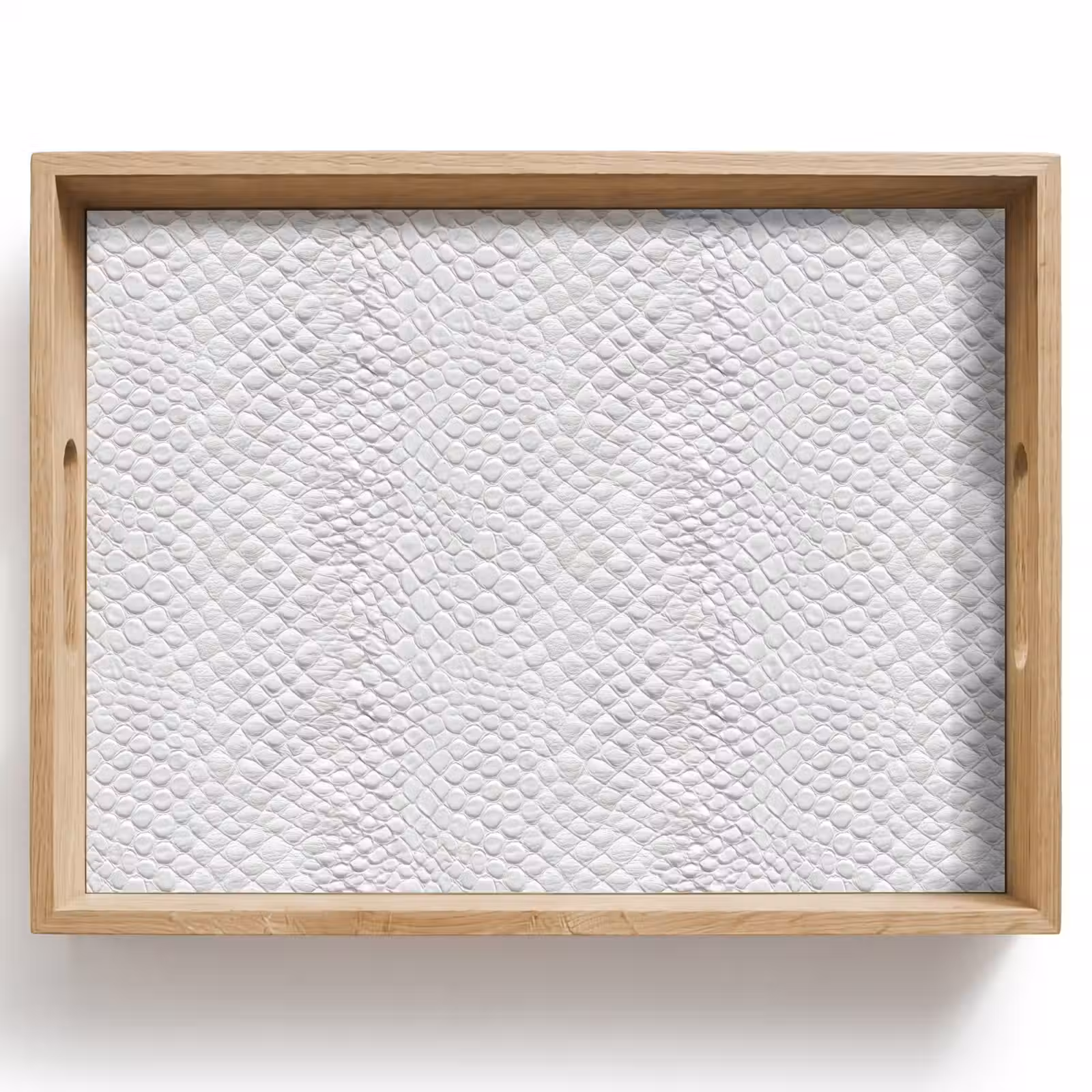 Plateau - Serpent - Motif - Blanc — 1