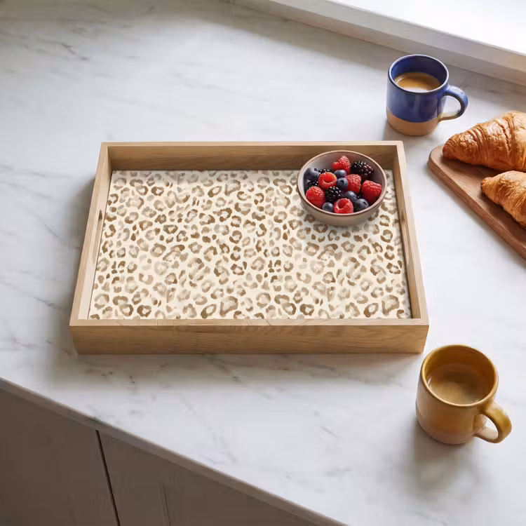 Plateau - Léopard - Classique - Beige — 3
