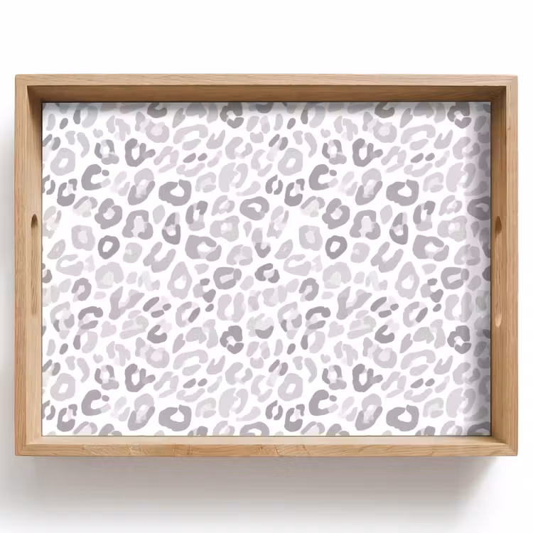 Plateau - Léopard - Motif - Gris — 1