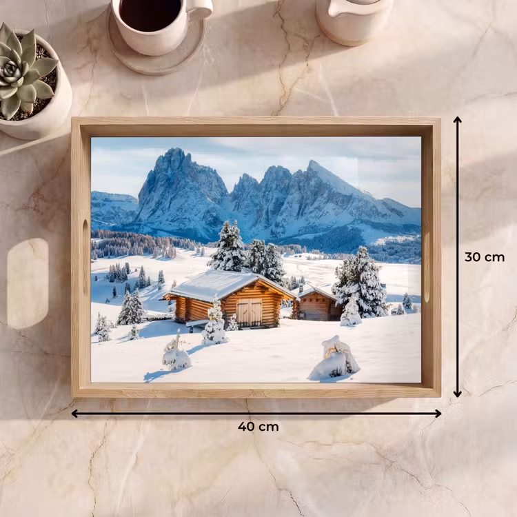 Plateau - Hiver - Chalet - Montagnes - Vues - Neige — 7