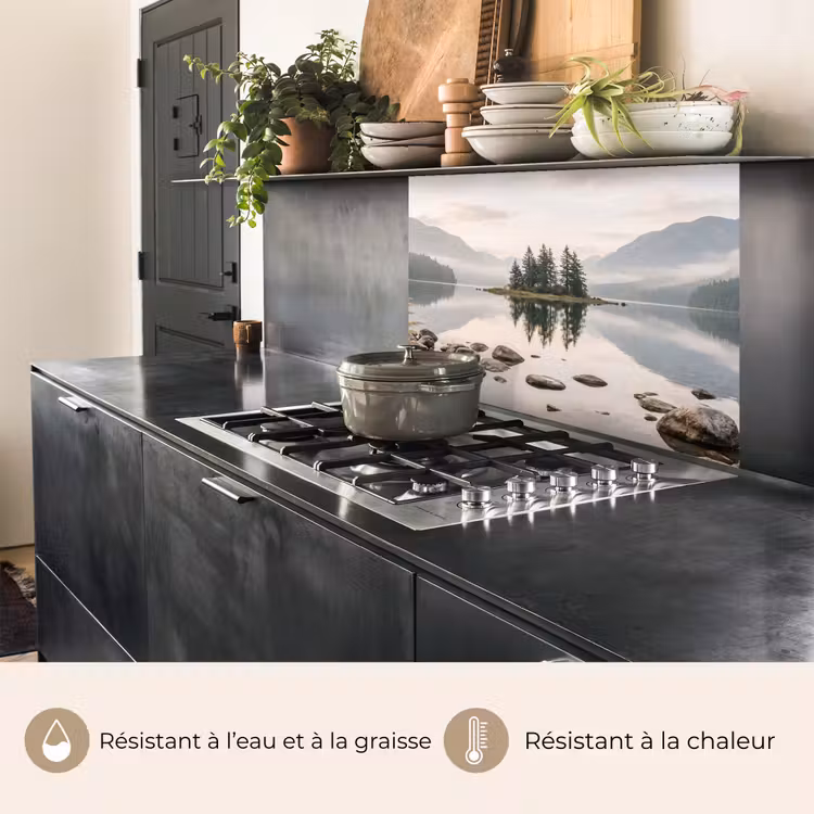 Crédence cuisine - Lac - Montagnes - Paysage - Vert — 4
