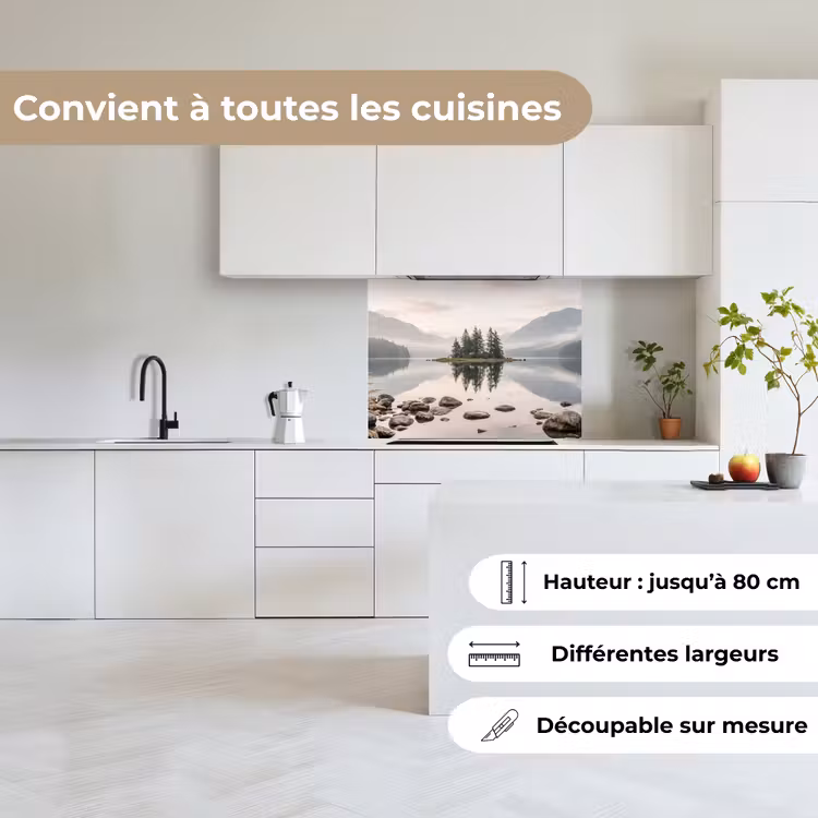 Crédence cuisine - Lac - Montagnes - Paysage - Vert — 6